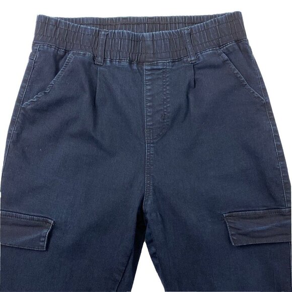 VIP Cargo Jogger Pants Jr size 11/30 PullOn Elastic Waistband Ankle Stretch Blue - Picture 3 of 9